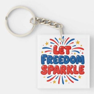 Independence day keychain