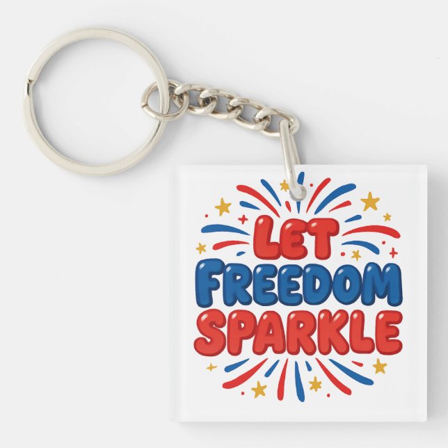 Independence day keychain (Front)