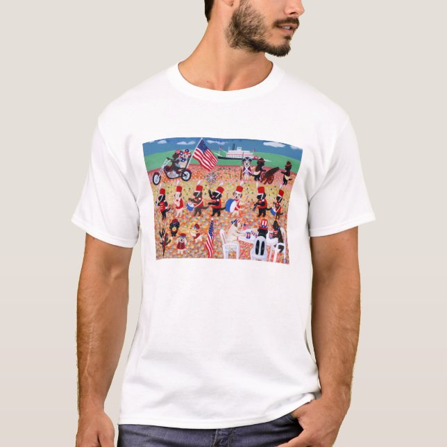 Independence Day Labradors!! T-Shirt (Front)