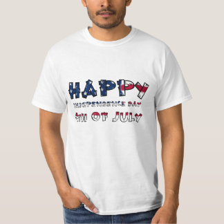 Independence day of America printed T-shirt