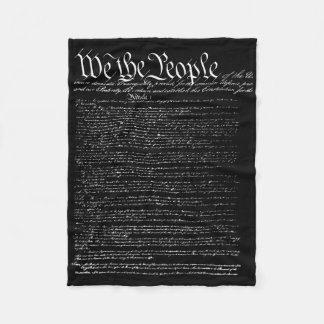 Independence Day Preamble Of The Constitution We T Fleece Blanket