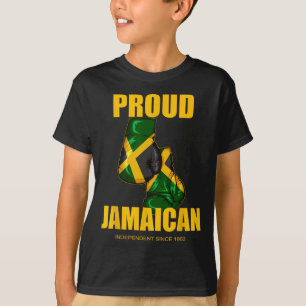 Independence Day Proud Jamaican Boxing Gloves  T-Shirt