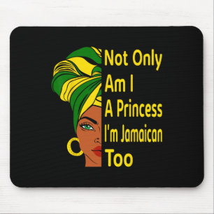 Independence Day Proud Jamaican Women Melanin Mouse Pad