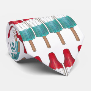 Independence Day Rocket Pop Patriotic Popsicles Tie
