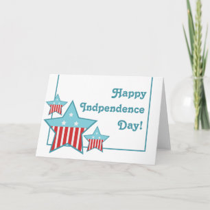 Independence Day Stars and Stripes Card
