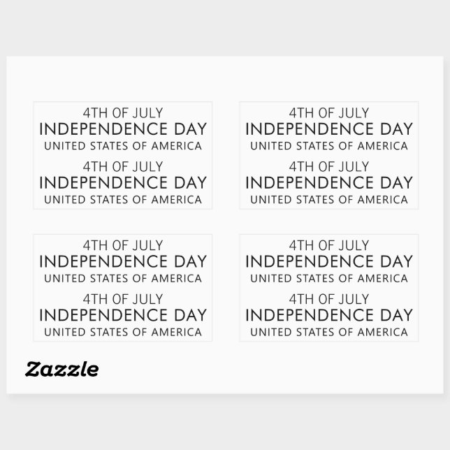 INDEPENDENCE DAY Stylish Font Sticker (Sheet)