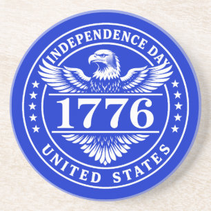 Independence Day United States Eagle Badge Coaster