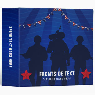 Independence Day Us Veteran Memorial Photo Album Binder