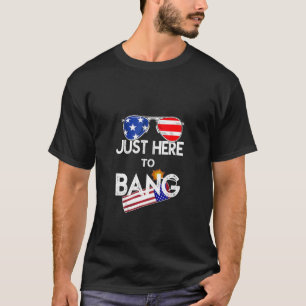 Independence Flag Sunglasses And Fireworks Day T-Shirt