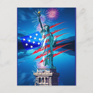 INDEPENDENCE HOLIDAY POSTCARD