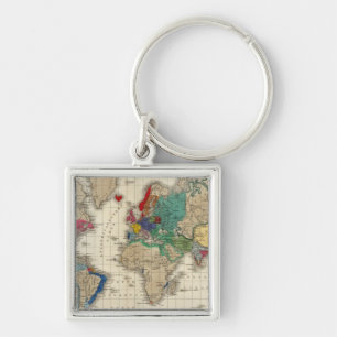 Independence of The United States 1783 AD Keychain
