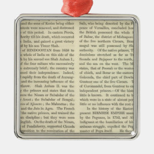 Independence of The United States 1783 AD Metal Ornament