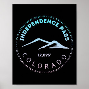 Independence P Elevated Colorado Mountain Fade Poster