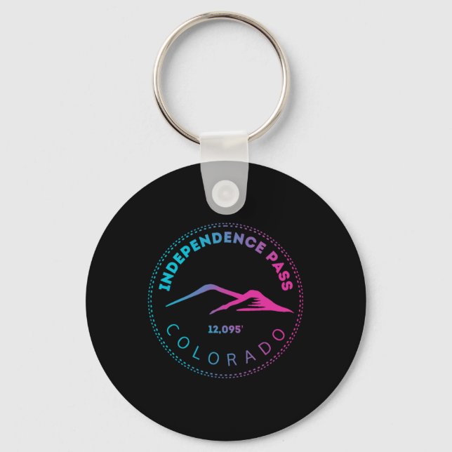 Independence P Elevated Colorado Mountain Neon  Keychain (Front)