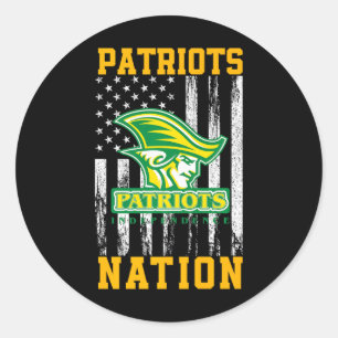 Independence Patriots Logo Nation Hs Classic Round Sticker