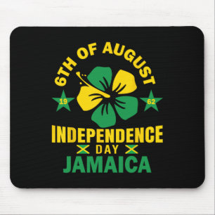 Independence Shirt 6th August 1962 Jamaican Flag Mouse Pad