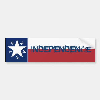 Independence Texas Flag Bumper Sticker
