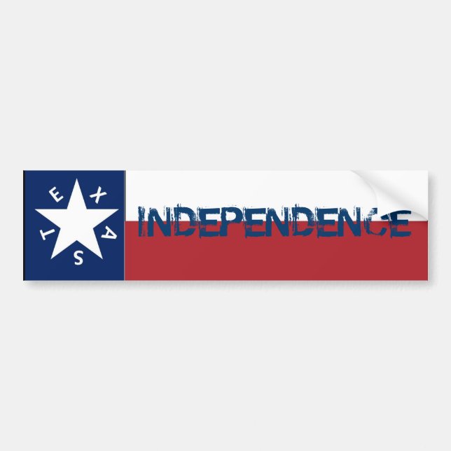 Independence Texas Flag Bumper Sticker (Front)