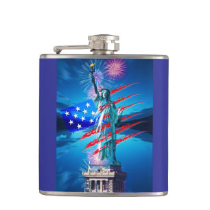 INDEPENDENCE Vinyl Wrapped Flask