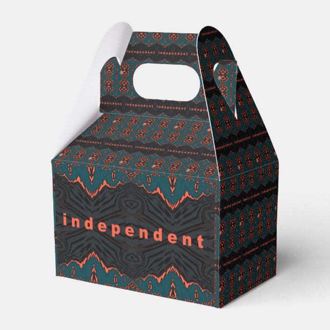 Independent and Proud! Favor Box (Back Side)