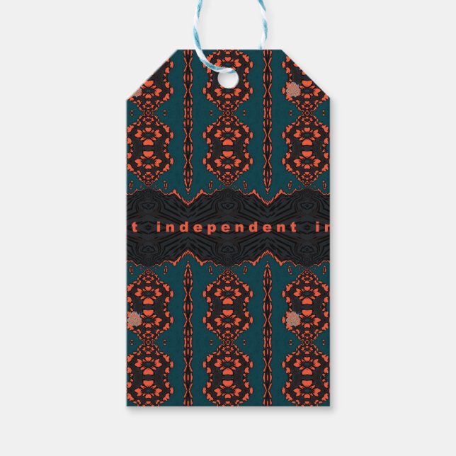Independent and proud gift tags (Front)