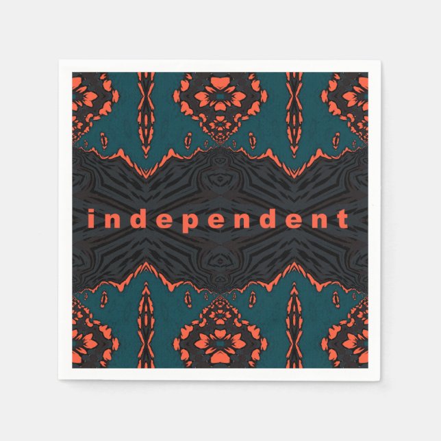 Independent and proud napkin (Front)