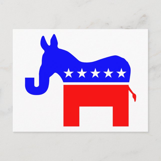 INDEPENDENT & BIPARTISAN - Donkey/Elephant Hybrid Postcard (Front)