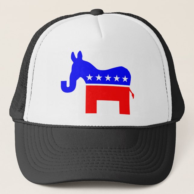 INDEPENDENT & BIPARTISAN - Donkey/Elephant Hybrid Trucker Hat (Front)