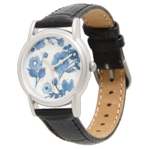 Independent Blue Blooms Watch