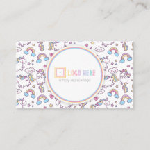 Independent Fashion Retailer Business Card Unicorn