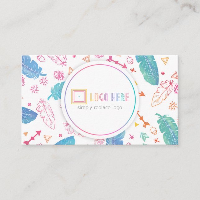 Independent Fashion Retailer Business Cards Boho (Front)