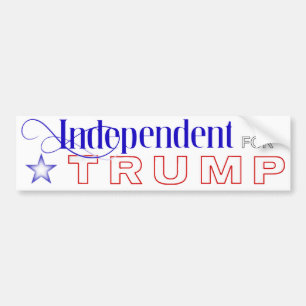 Independent for Trump Bumper Sticker