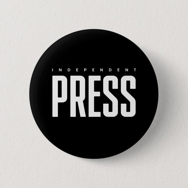 Independent Press Identification Badge 2 Inch Round Button (Front)