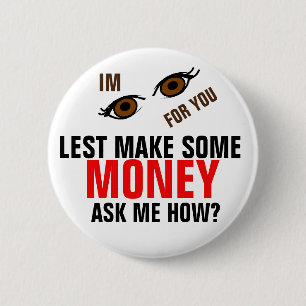 Independent recruter tag 2 inch round button