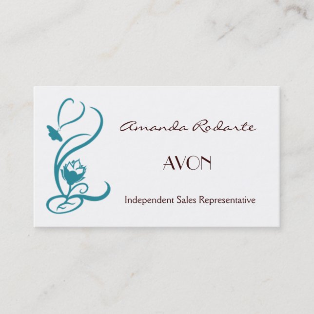 Independent Sales Representative , Amanda Rodarte Business Card (Front)