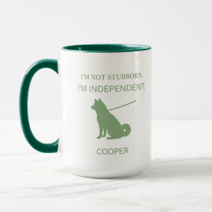 Independent Shiba Inu Dog Mom Custom Mug