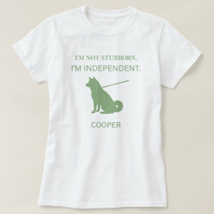 Independent Shiba Inu Dog Mom Custom Name T-Shirt