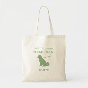 Independent Shiba Inu Dog Mom Custom Tote Bag