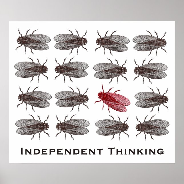 Independent Thinking Poster for a Creative Office (Front)