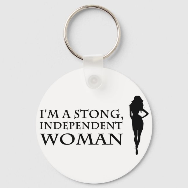 Independent woman keychain 1 (Front)