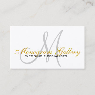 Indestructible Monogram Custom Business Cards