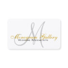 Indestructible Monogram Custom Business Cards
