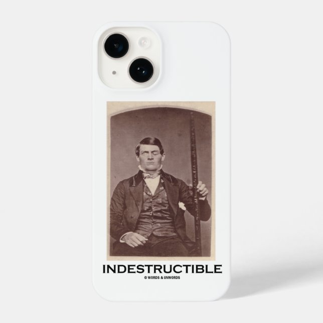Indestructible Phineas Gauge Cerebral Localization iPhone Case (Back)