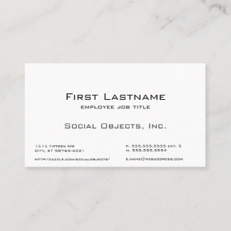 Indestructible Serif Bank Gothic Template Business Card