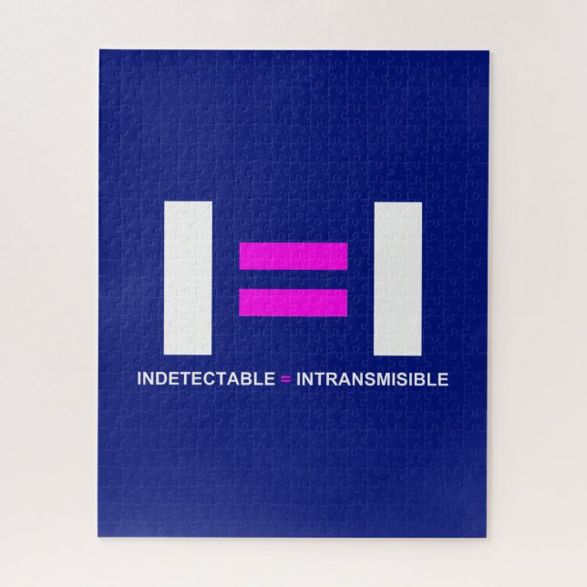 Indetectable es igual a Intransmisible VIH Jigsaw Puzzle (Vertical)