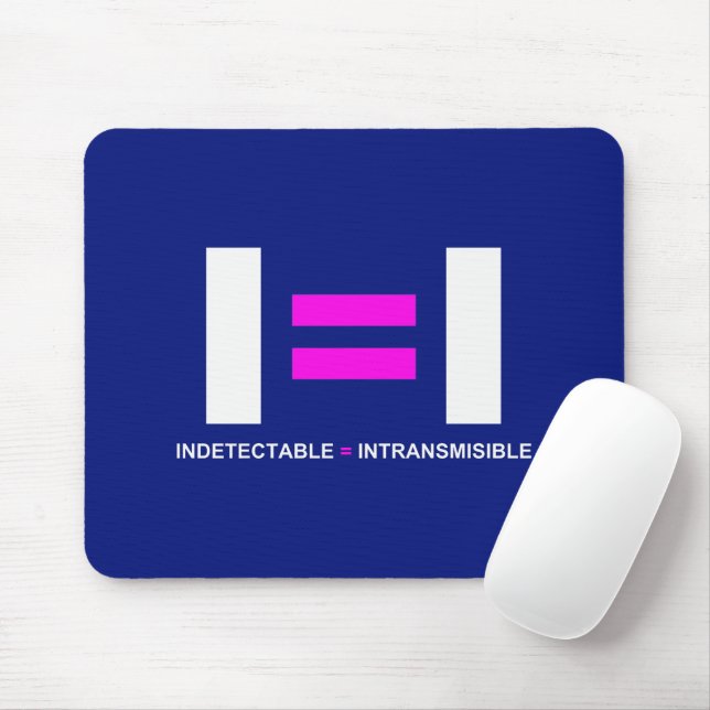 Indetectable es igual a Intransmisible VIH Mouse Pad (With Mouse)