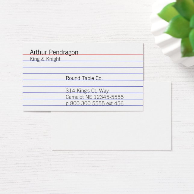 Index Card (Desk)