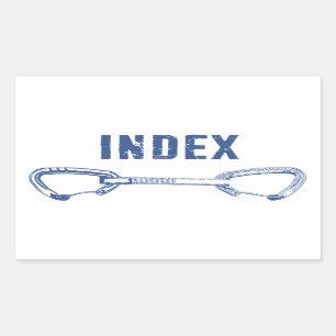 Index Climbing Quickdraw Sticker