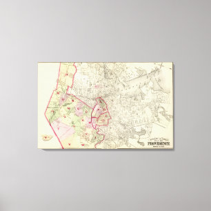 Index map canvas print