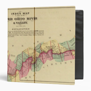 Index map to Atlas of the Upper Ohio River Binder